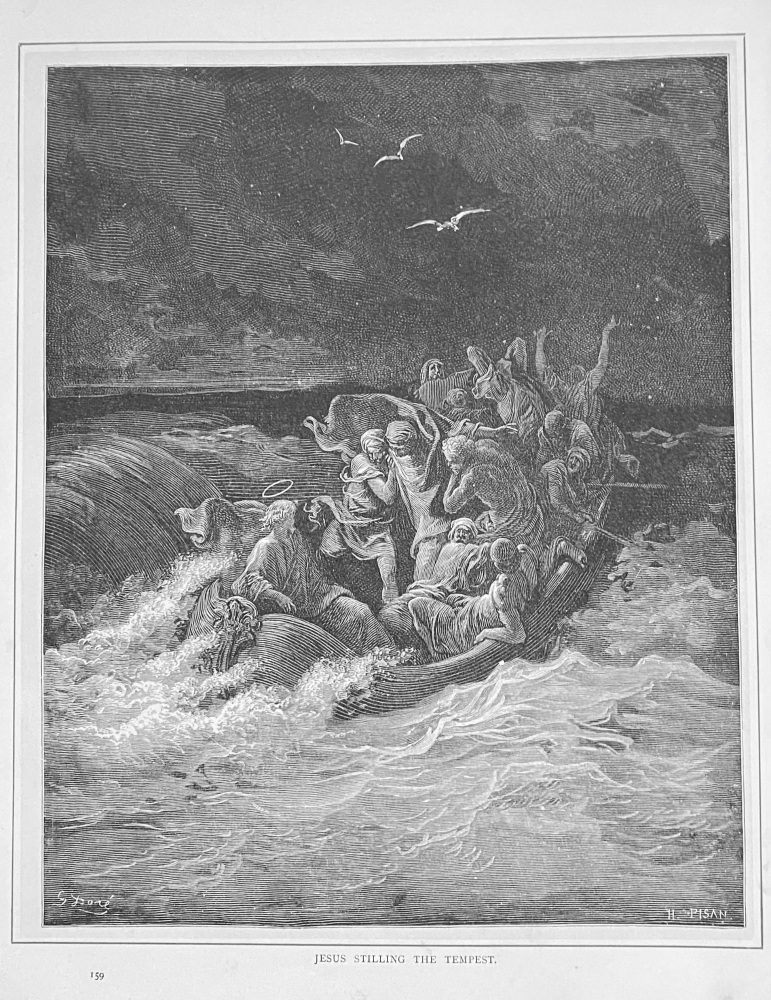 Jesus Stilling the Tempest.  1890c.