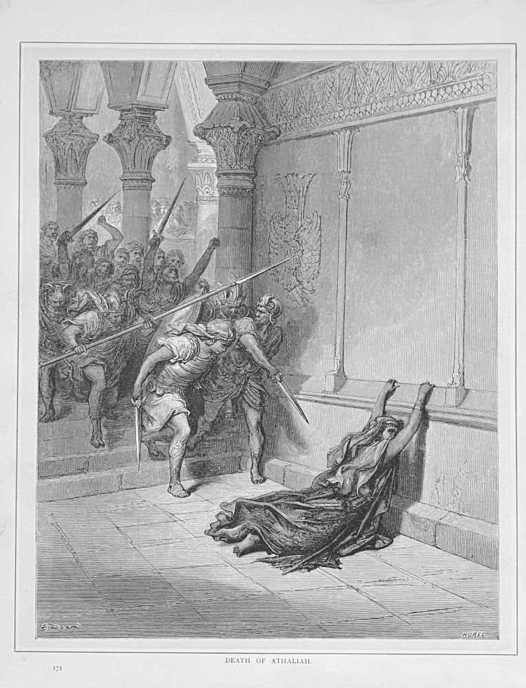 Death of Athaliah.  1890c.