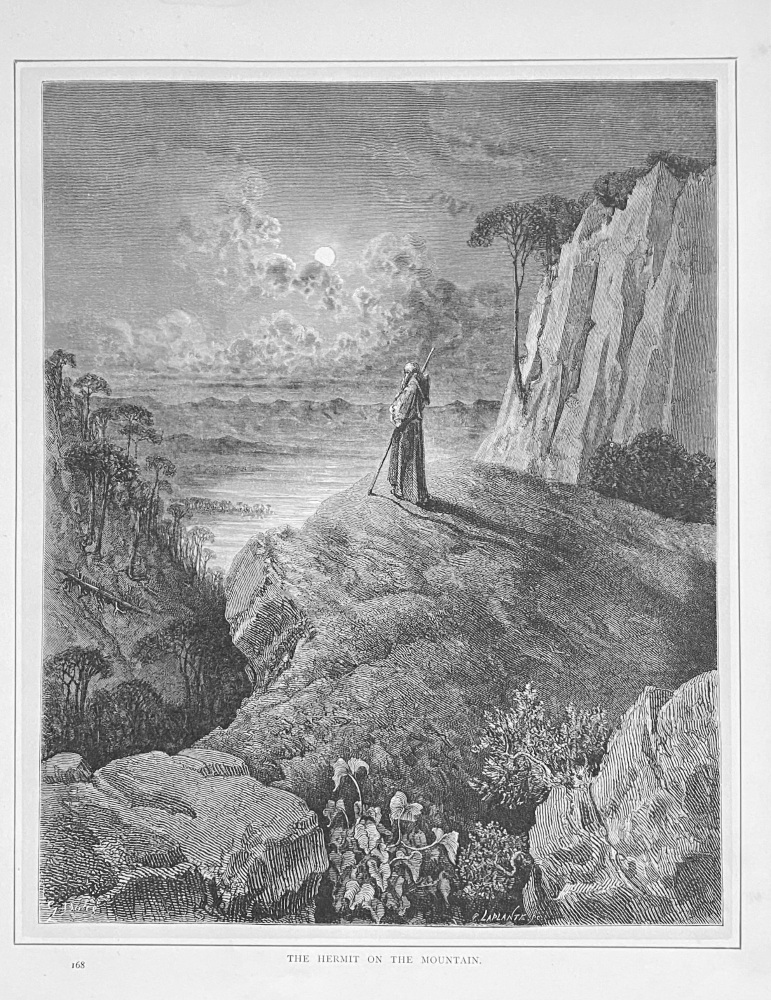 The Hermit on the Mountain.  1890c.