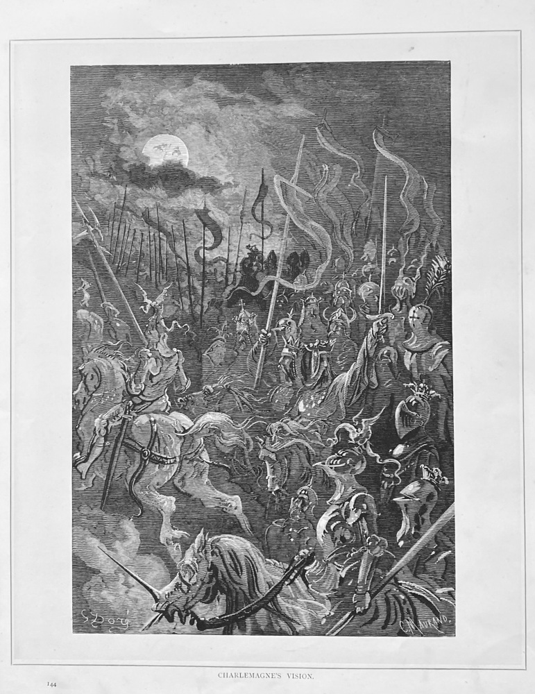 Charlemagne's Vision.  1890c.