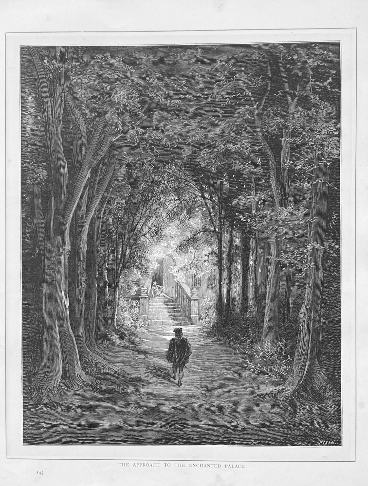 The Approach to the Enchanted Palace.  1890c.