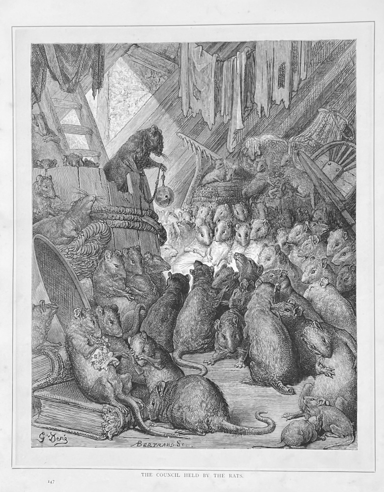 The Council held by the Rats.  1890c.