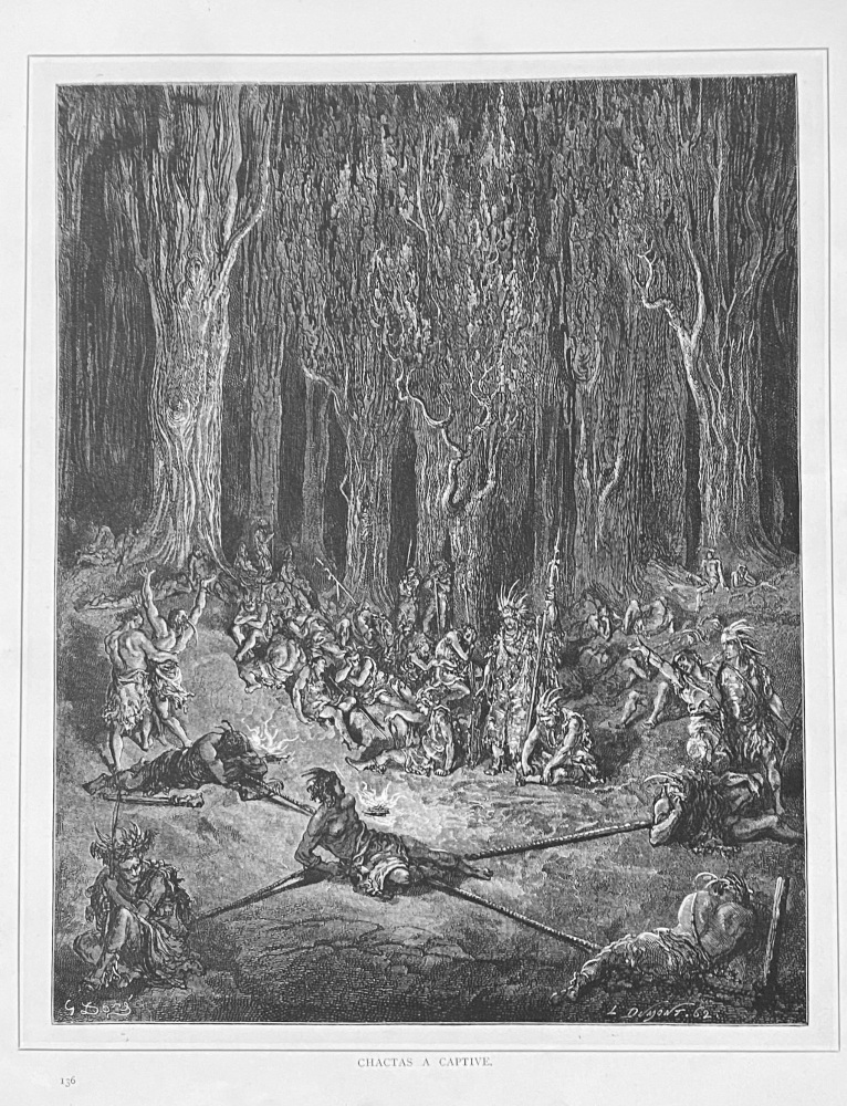 Chactas a Captive.  1890c.