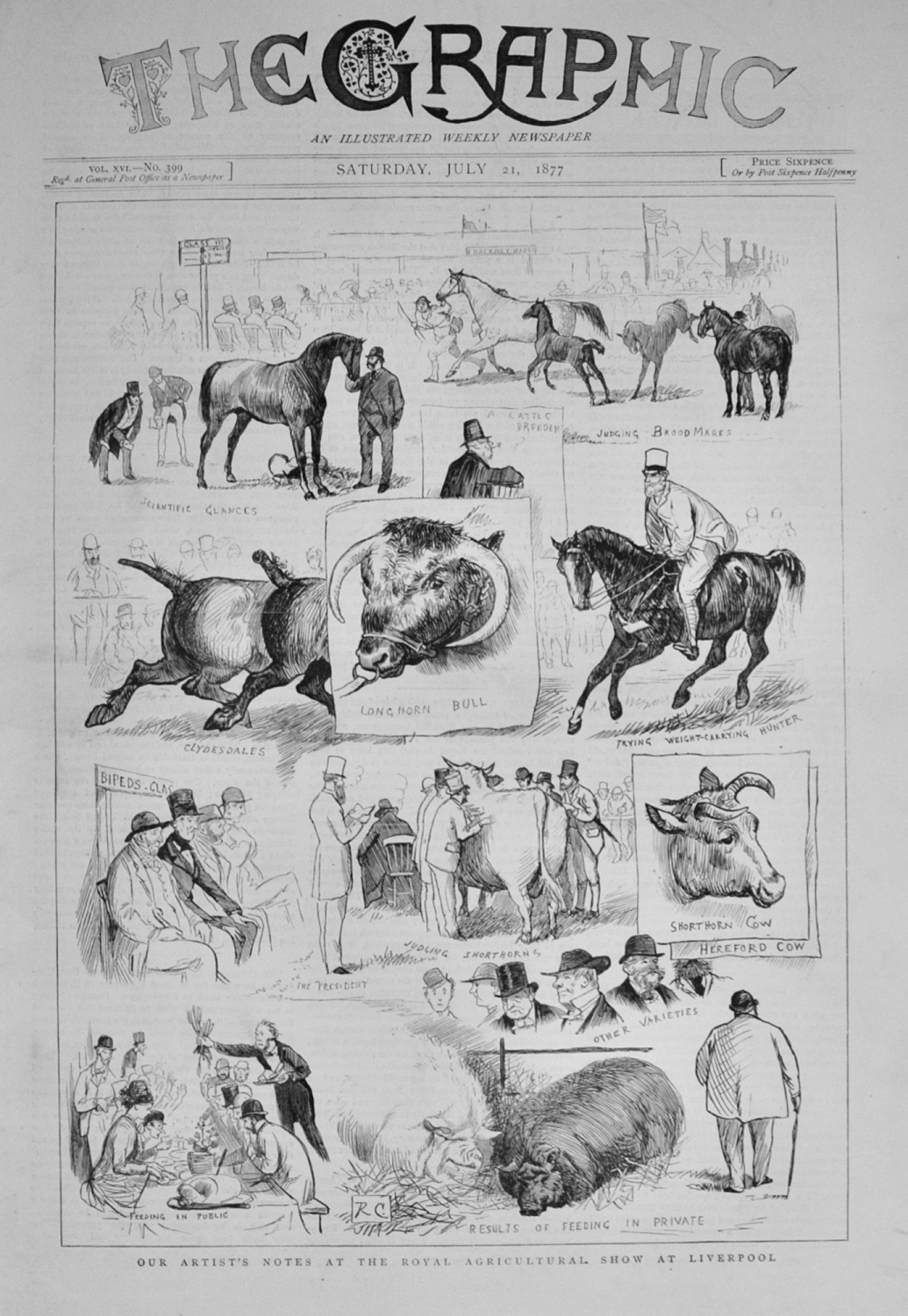 Royal Agricultural Show at Liverpool - 1877