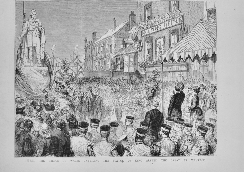 The Statue of King Alfred the Great at Wantage - 1877