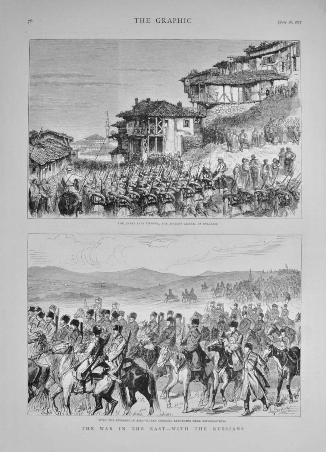 The War in the East - with the Russians - 1877