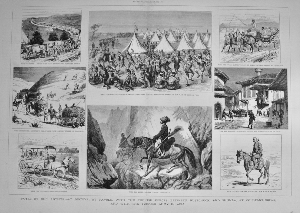 At Sistova, at Pavolo, with the Turkish Forces - 1877