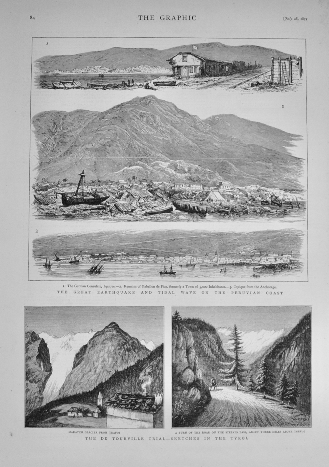 The Great Earthquake on the Peruvian Coast - 1877
