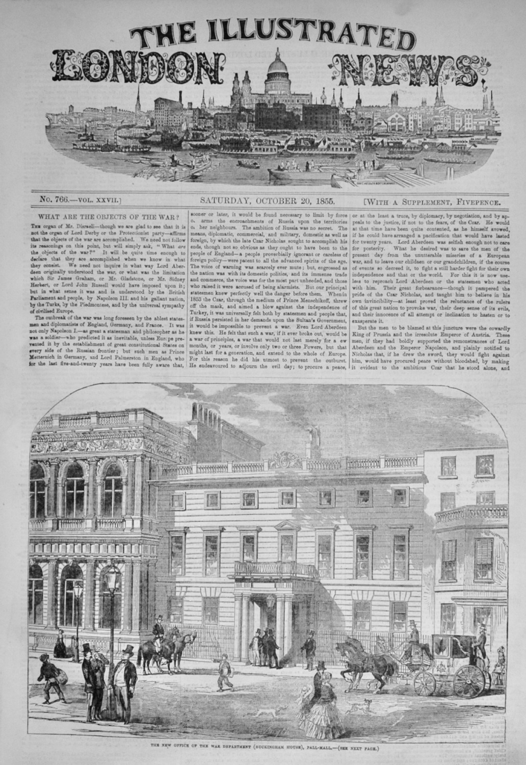 The Illustrated London News - October 20, 1855