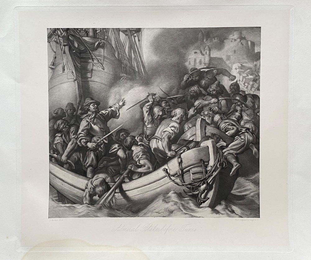 Admiral Blake before Tunis,  1656.