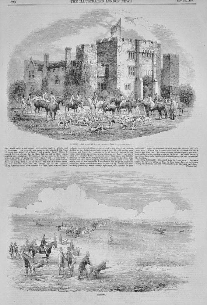 The Meet at Hever Castle (Hunting) - 1855