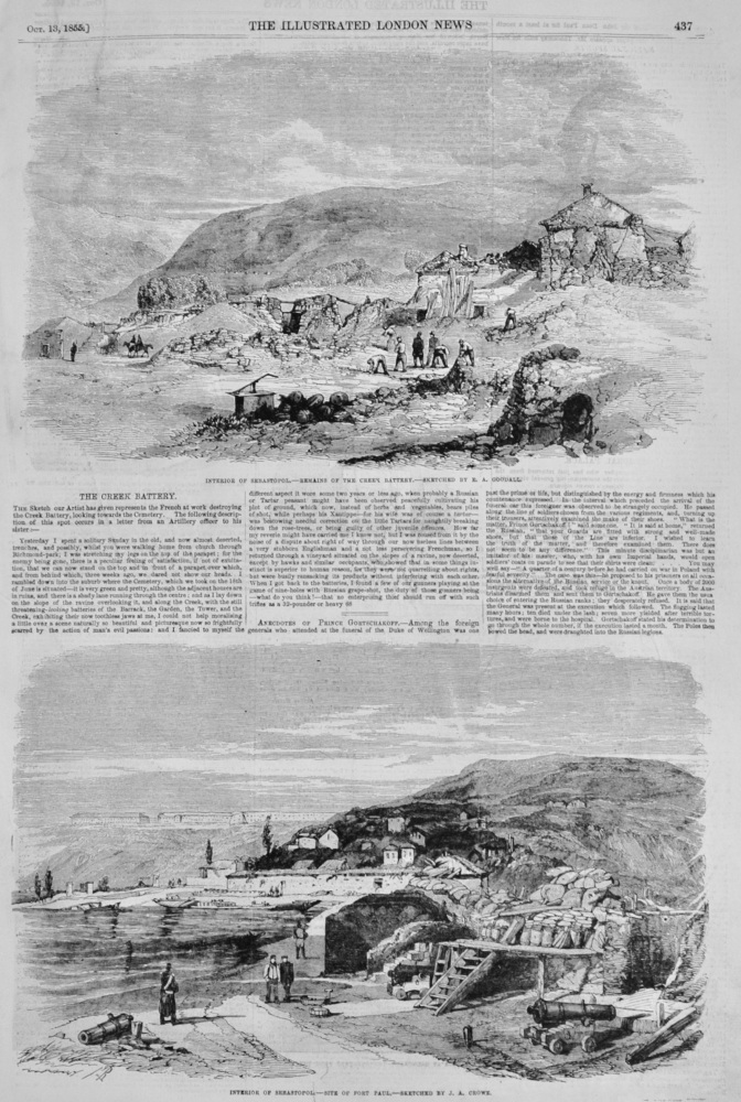 The Creek Battery - Sebastopol - 1855