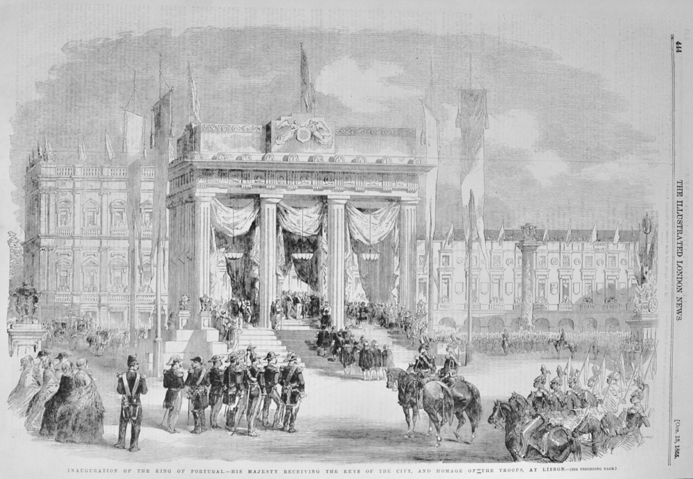 Inauguration of the King of Portugal - 1855