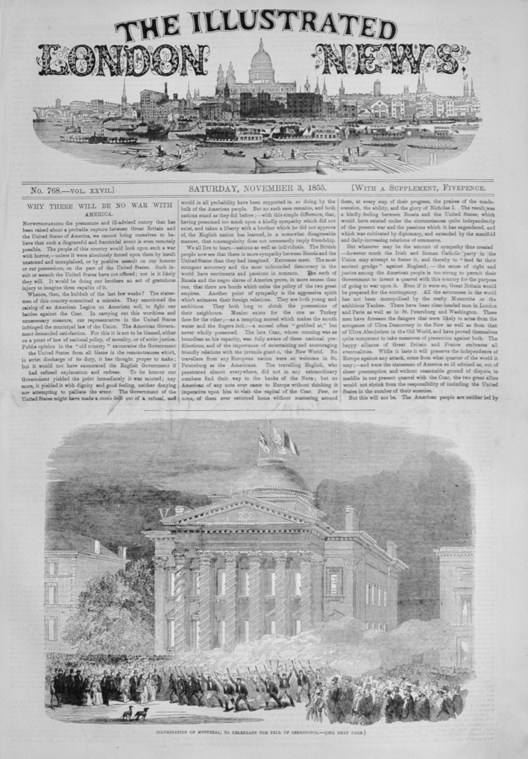 The Illustrated London News - November 3, 1855