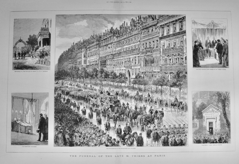 The Funeral of the late M. Theirs at Paris - 1877