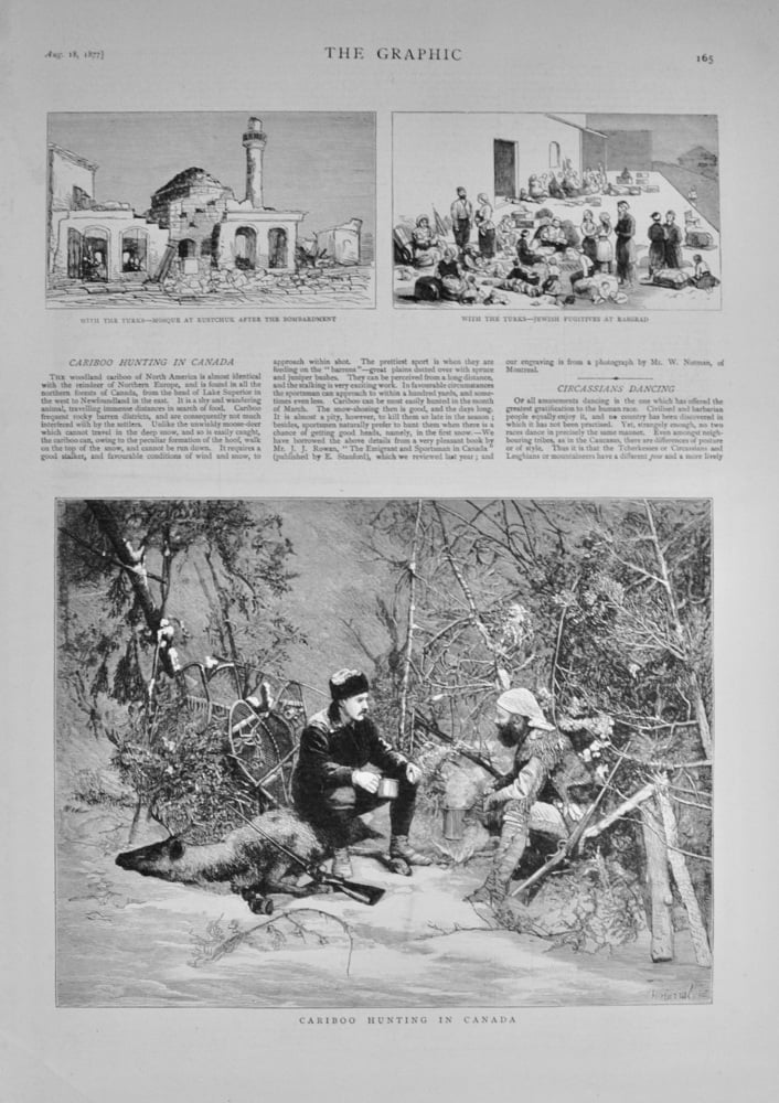 Cariboo Hunting in Canada - 1877