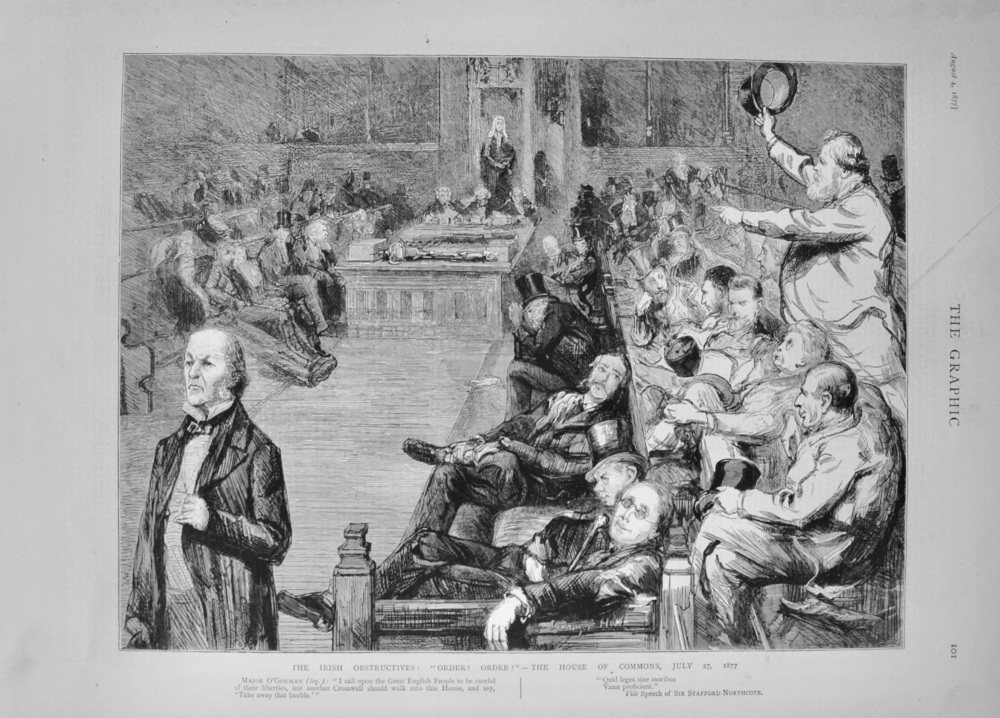 The Irish Obstructives - Parliament 1877