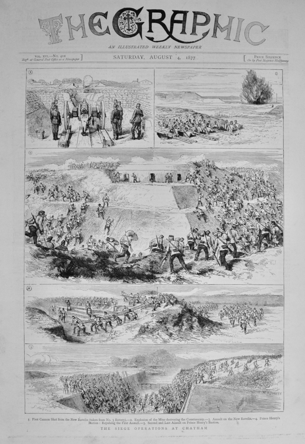 The Siege Operations at Chatham - 1877