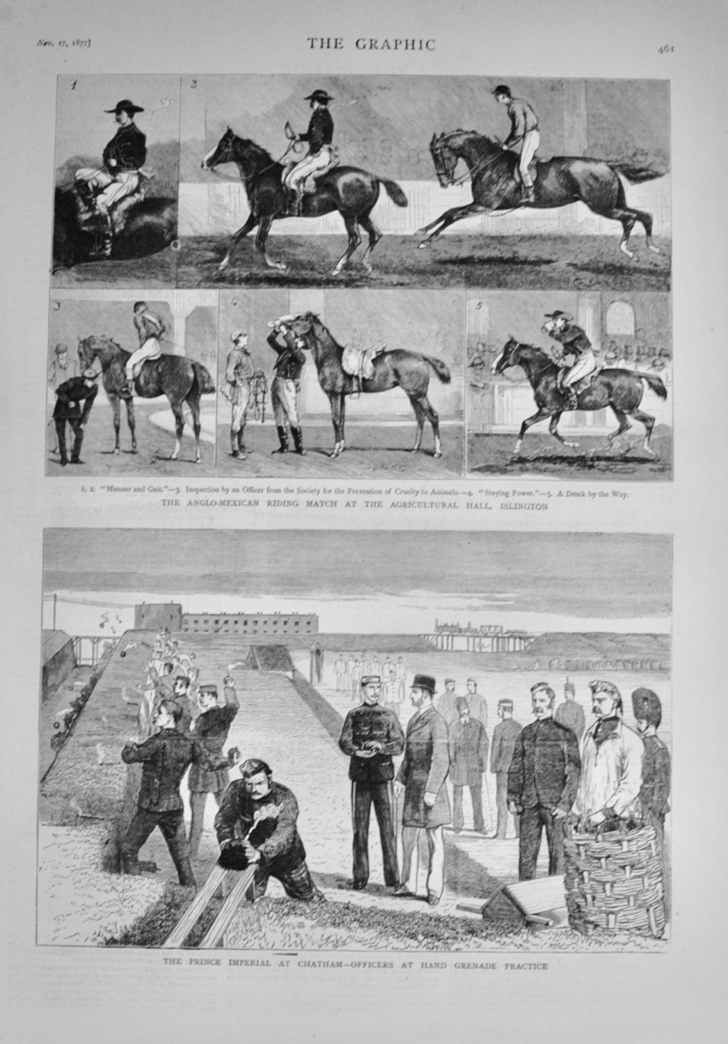 The Anglo-American Riding Match, Islington - 1877