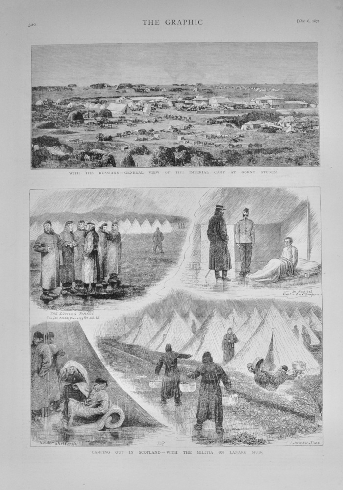 With the Militia of Lanark Muir - Scotland - 1877