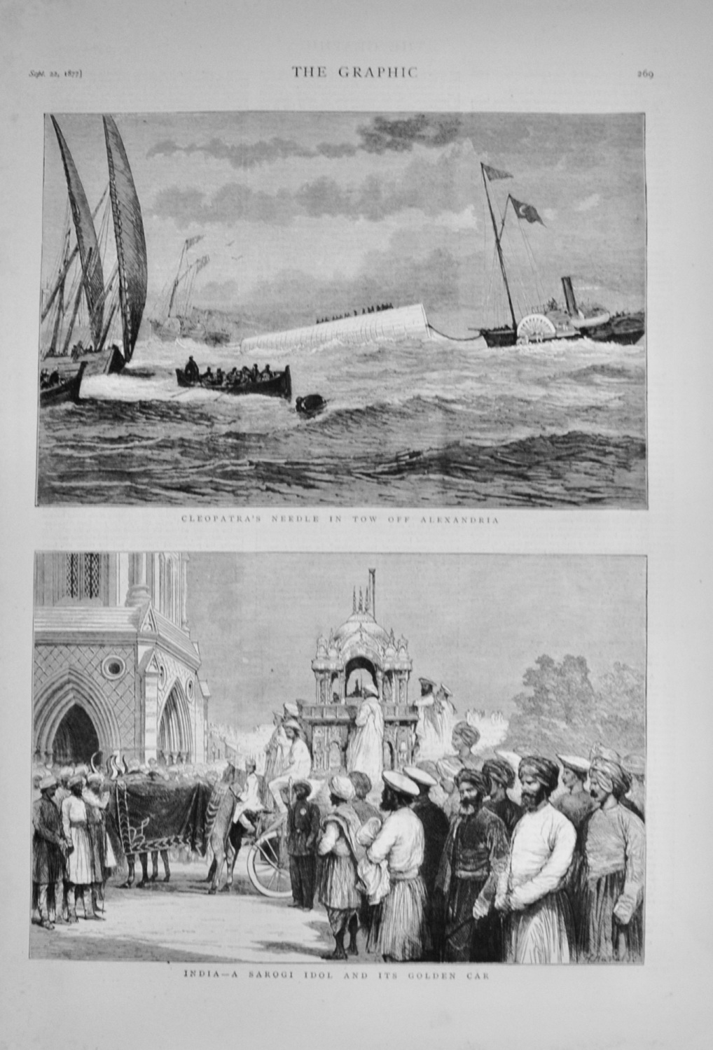 A Sarogi Idol and its Golden Car - 1877