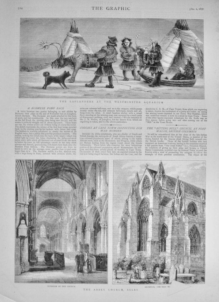 The Abbey Church, Selby - 1877