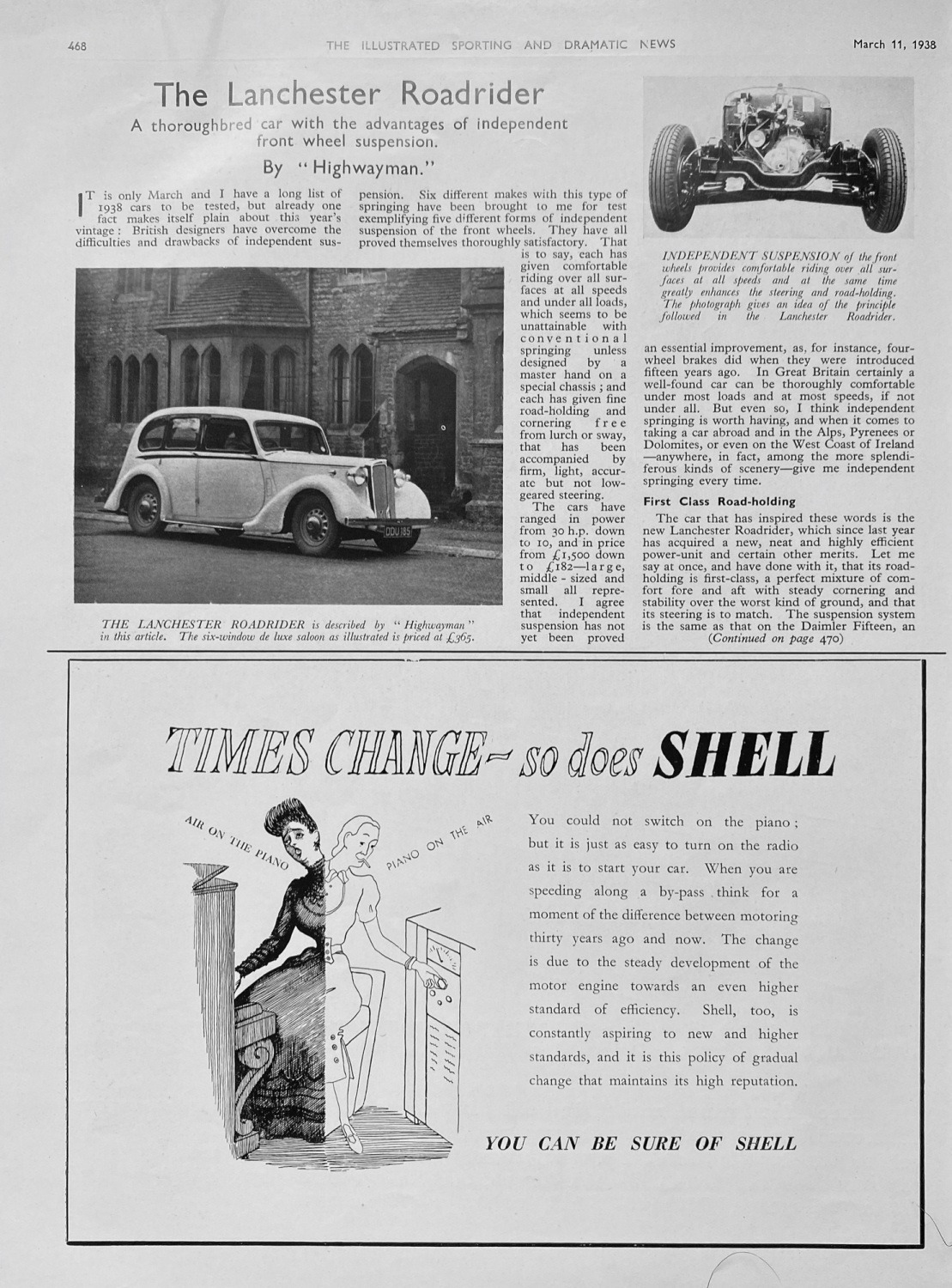 The Lanchester Roadrider - 1938