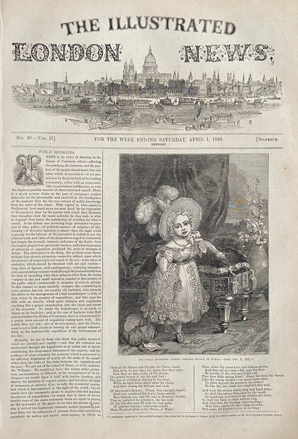 The Illustrated London News - April 1 1843
