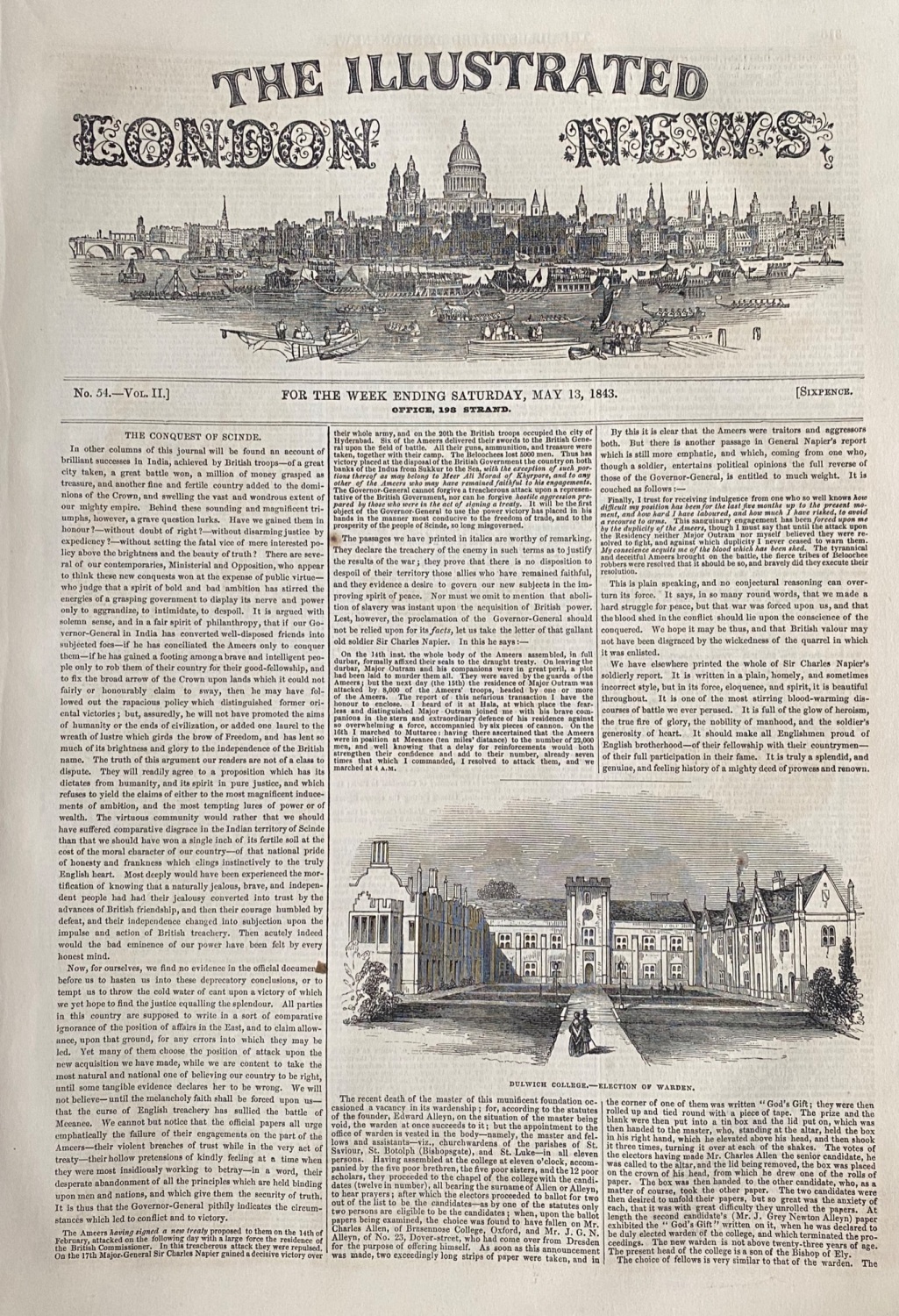 The Illustrated London News - May 13, 1843