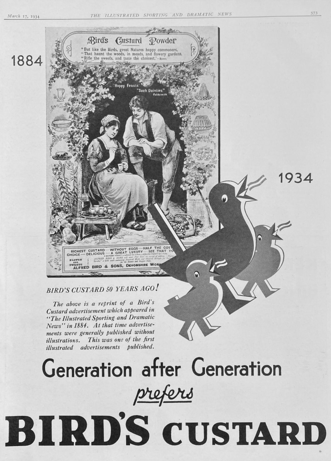 Bird's Custard.  1934.
