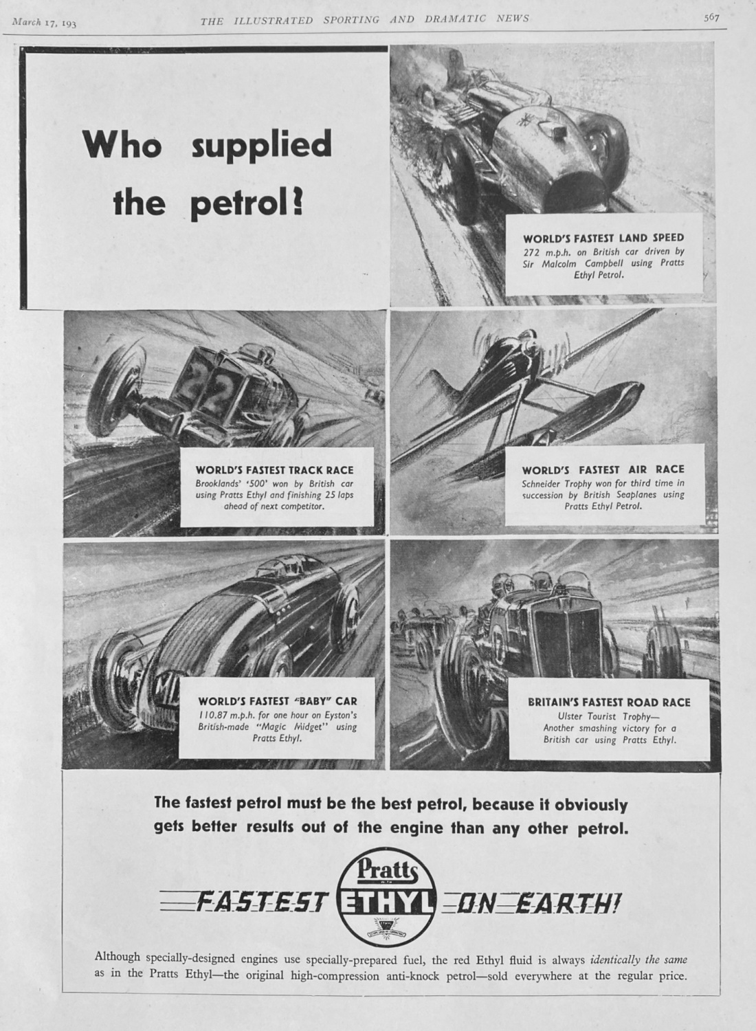 Pratts Ethyl.  1934.