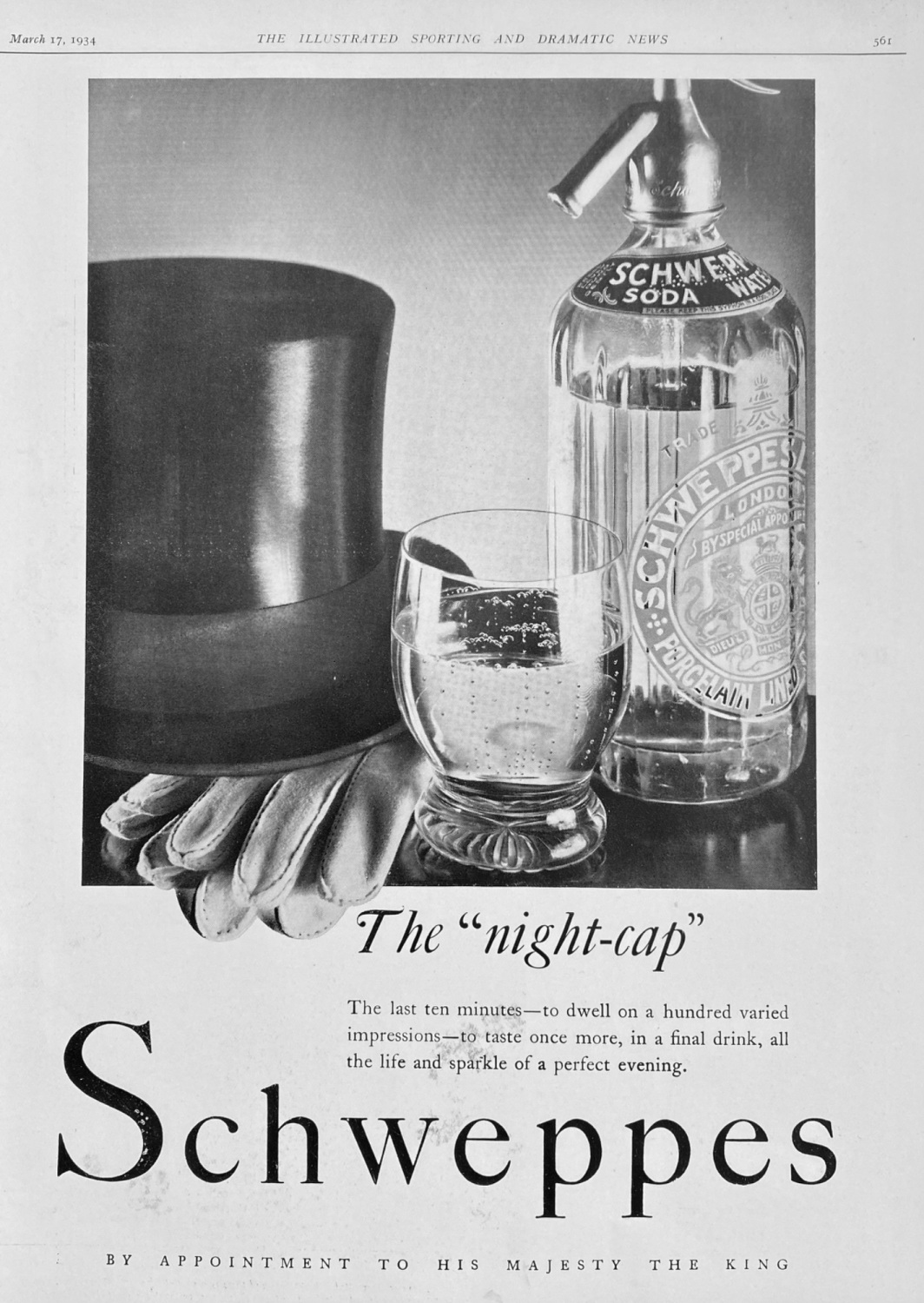 Schweppes.  1934.