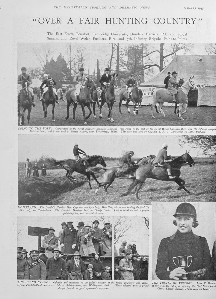 "Over a Fair Hunting Country".  1935.