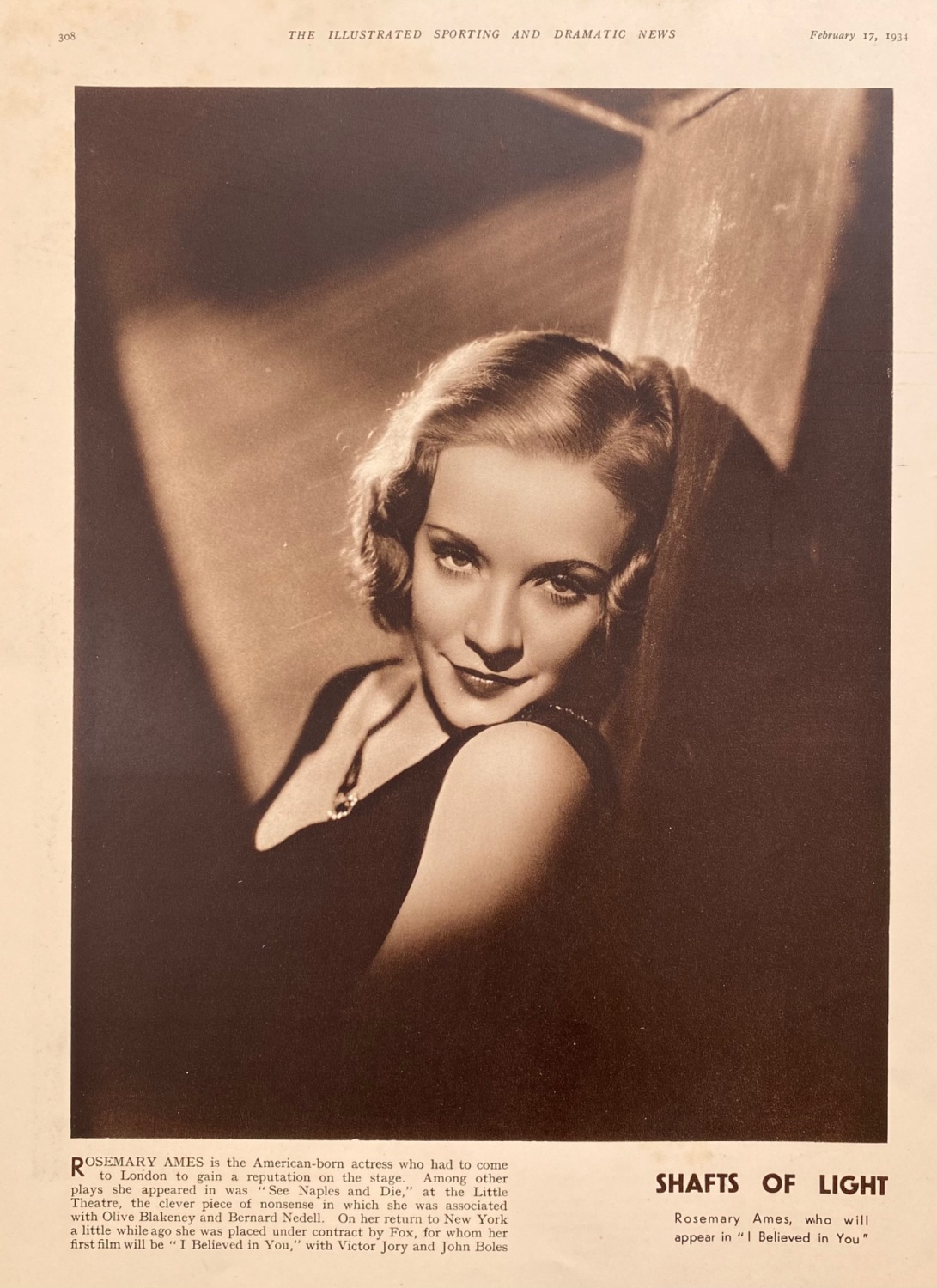 Rosemary Ames.  (Actress)  1934.