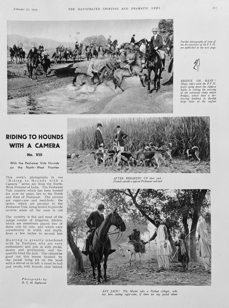 Riding to Hounds with a Camera. No. VIII.  1934.