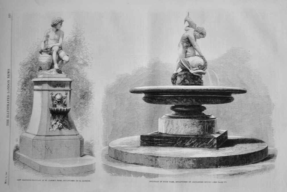 Fountain in Hyde Park - 1863