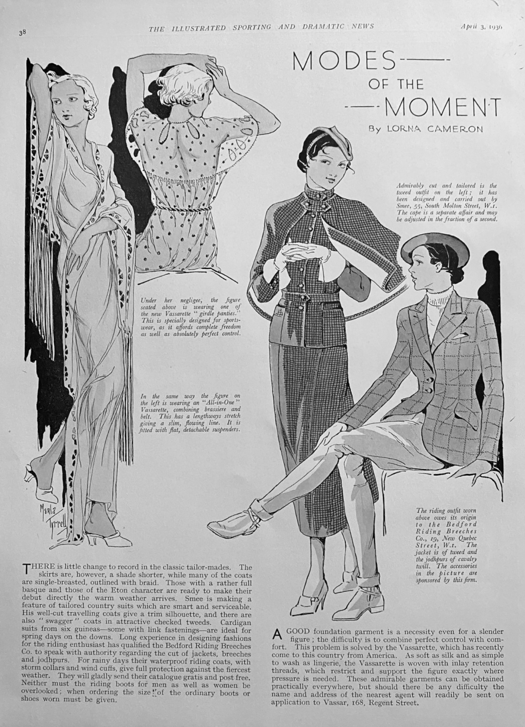 Modes of the Moment.  By Lorna Cameron.  1936.