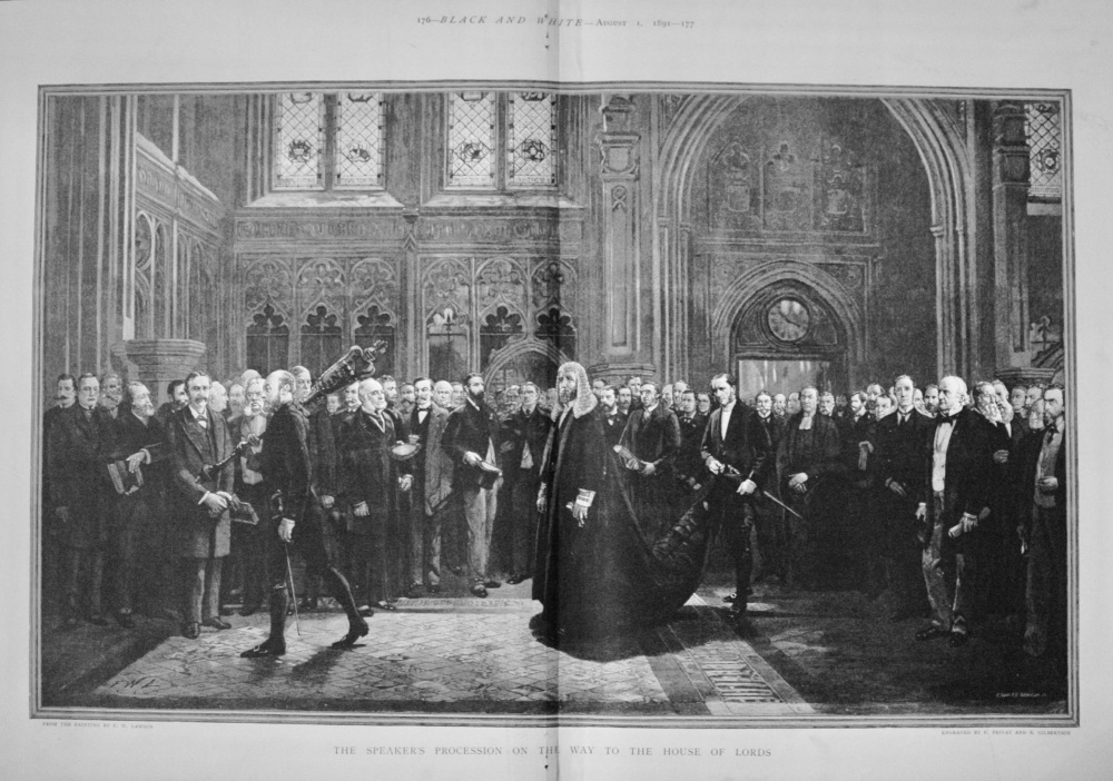 The Speaker's Procession - Parliament - 1891