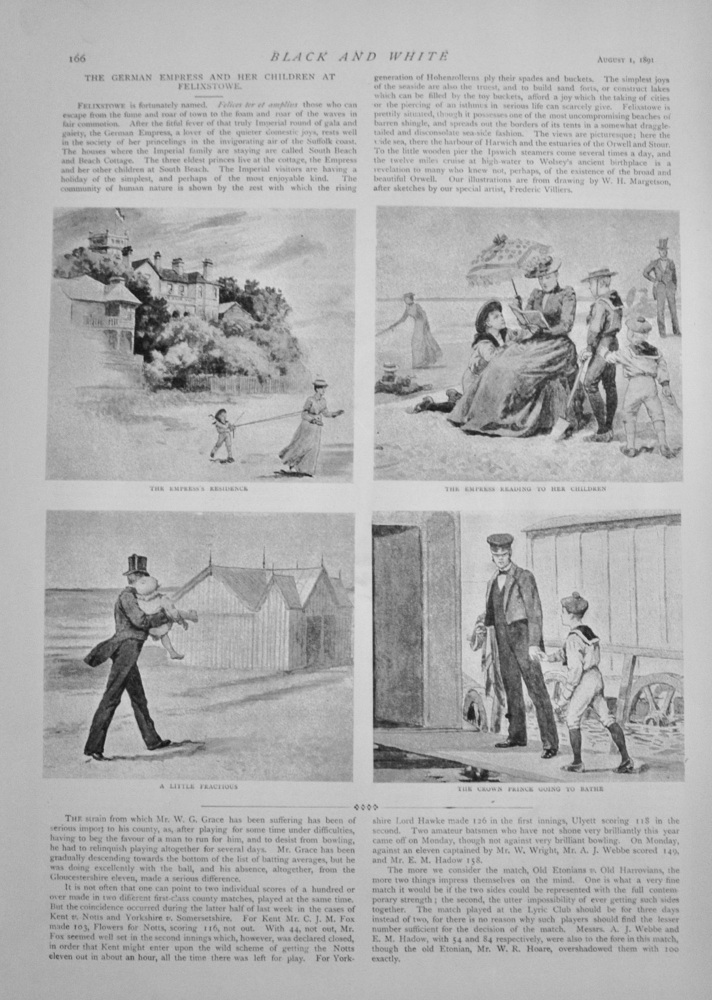 The German Empress at Felixstowe - 1891