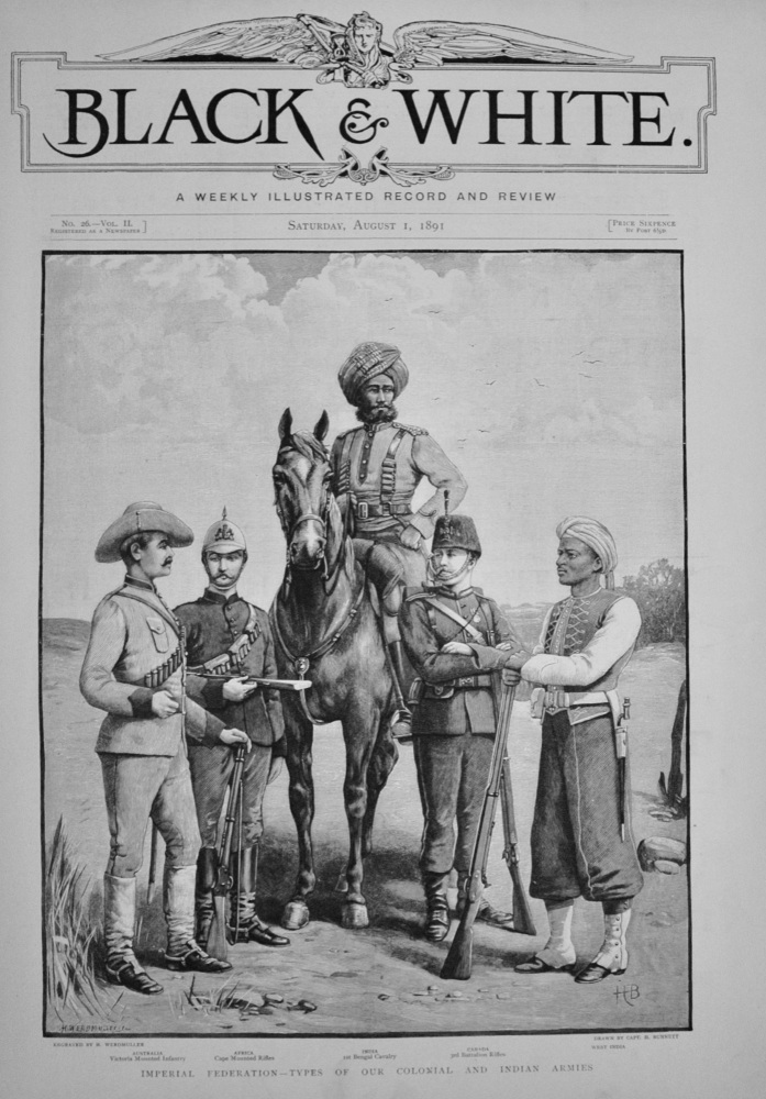 Types of our Colonial and Indian Armies - 1891