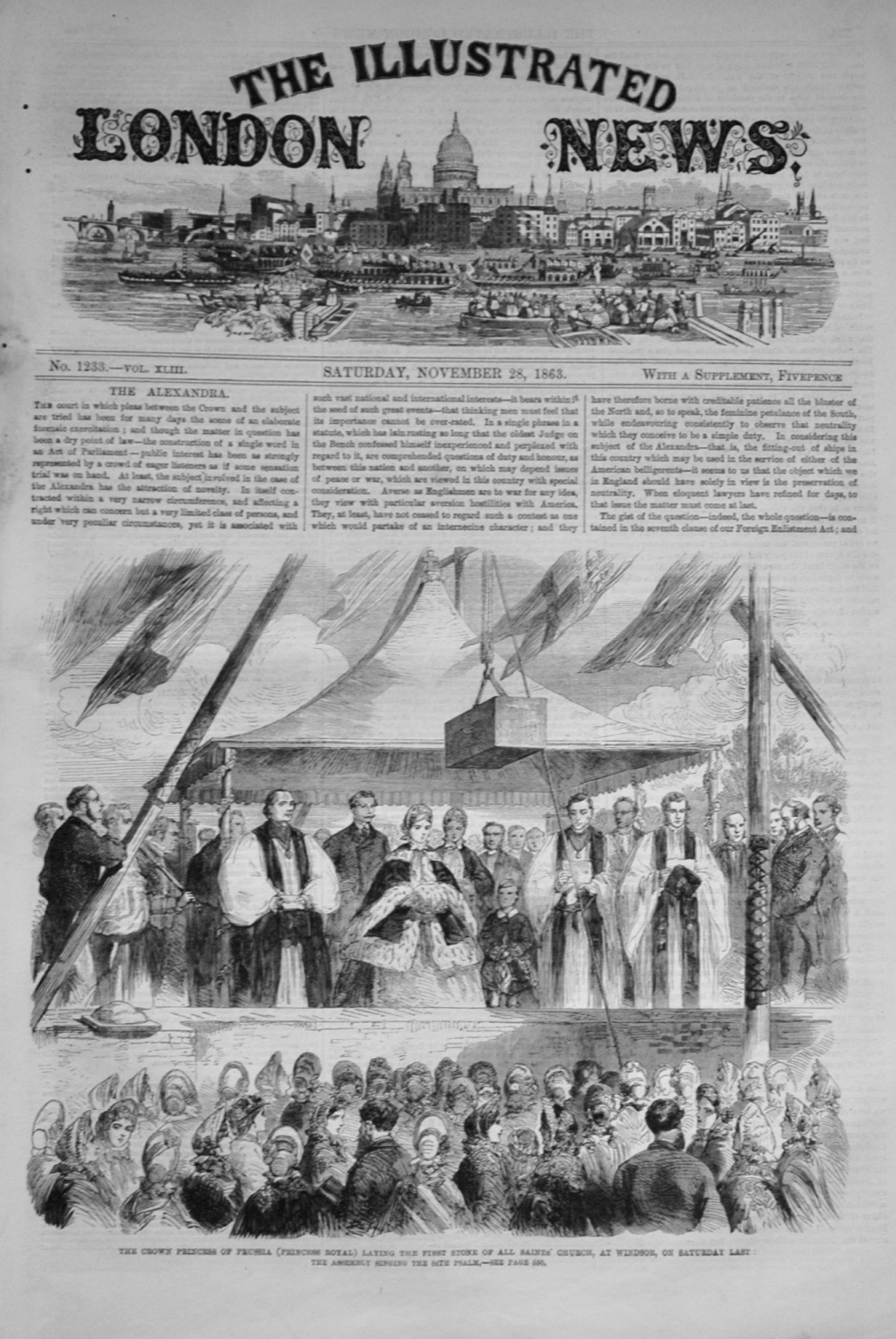 The Illustrated London News - November 28, 1863