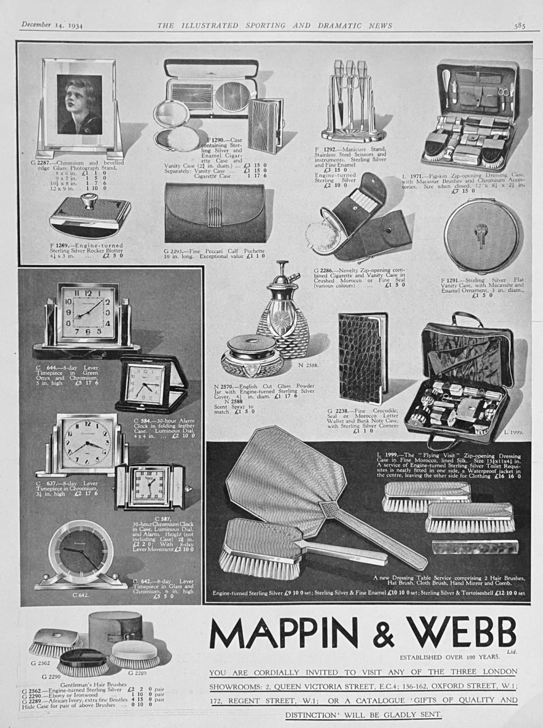 Mappin & Webb.  1934.