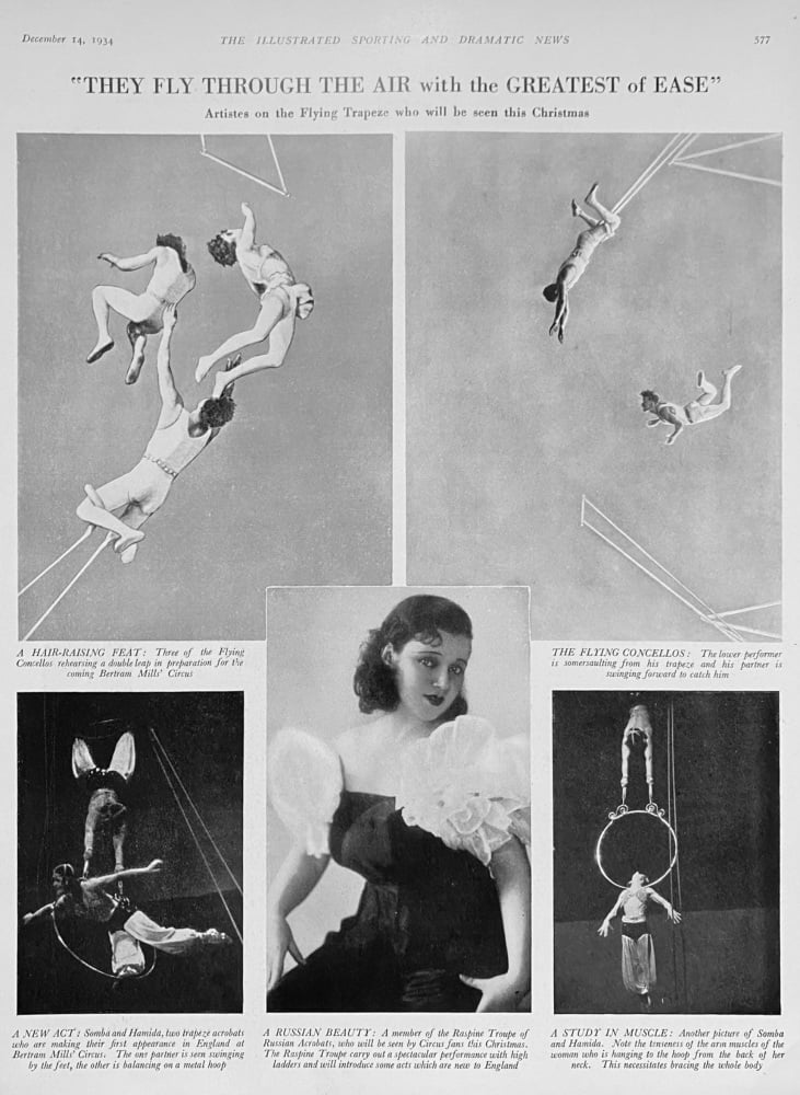 "They Fly ThroughThe Air with the Greatest of Ease" (Flying Trapeze)  1934.