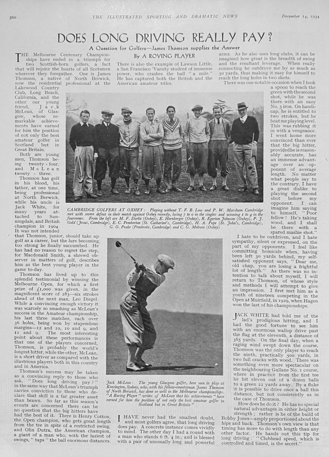 Does Long Driving Really Pay ?.  1934.