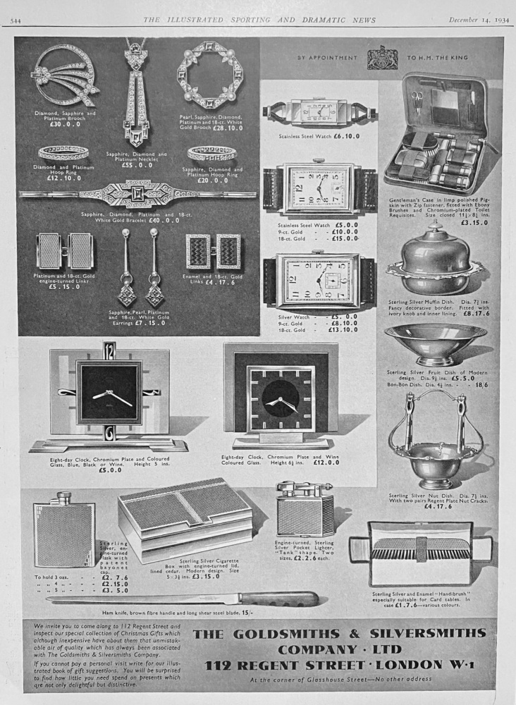 The Goldsmiths & Silversmiths Company Ltd.  1934.