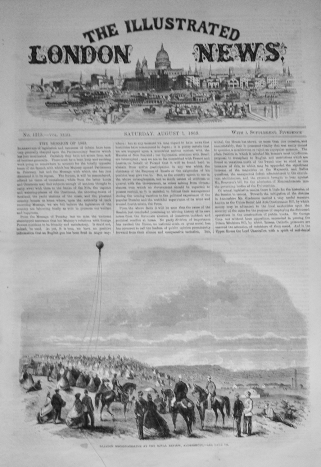 The Illustrated London News - August 1, 1863