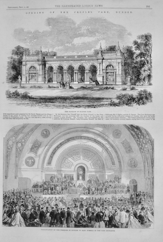 The Opening of the People's Park (Baxter), Dundee - 1863
