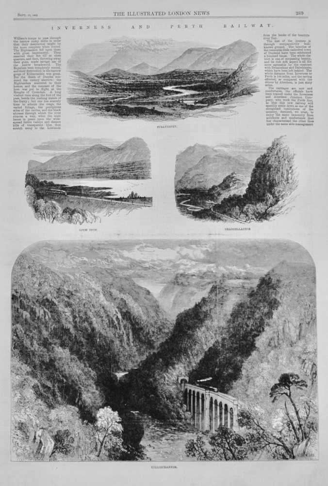 Inverness and Perth Railway - 1863