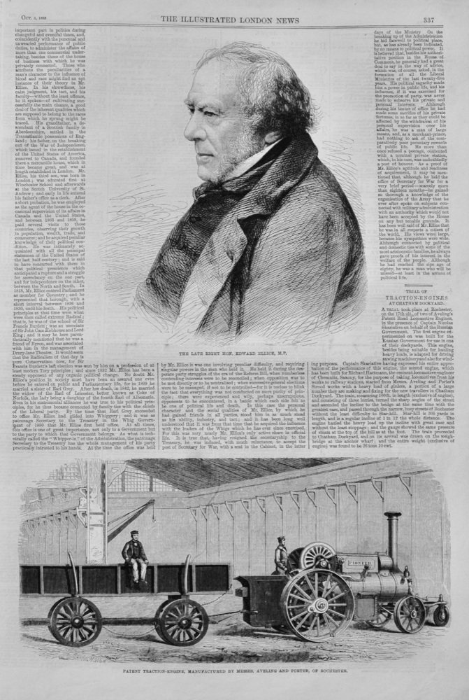 Trial of Traction Engines at Chatham Dockyard - 1863
