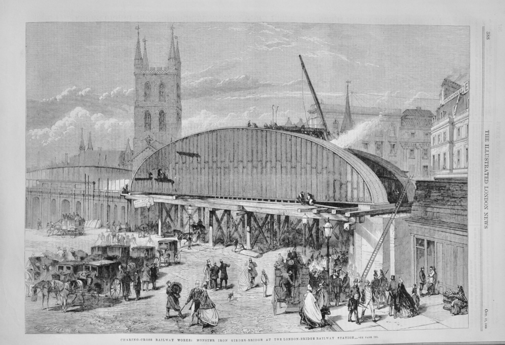 Charing Cross Railway Works - 1863